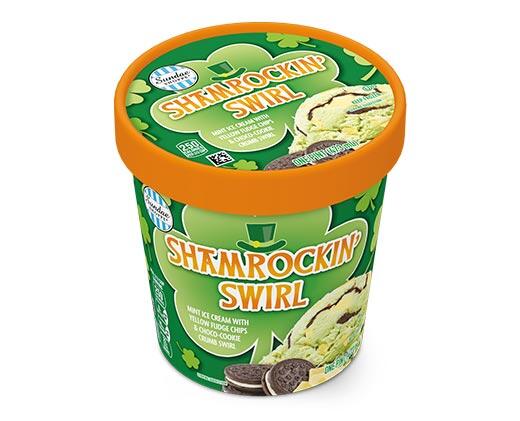 Sundae Shoppe Shamrockin' Swirl or Luck o' the Cookie Dough Ice Cream