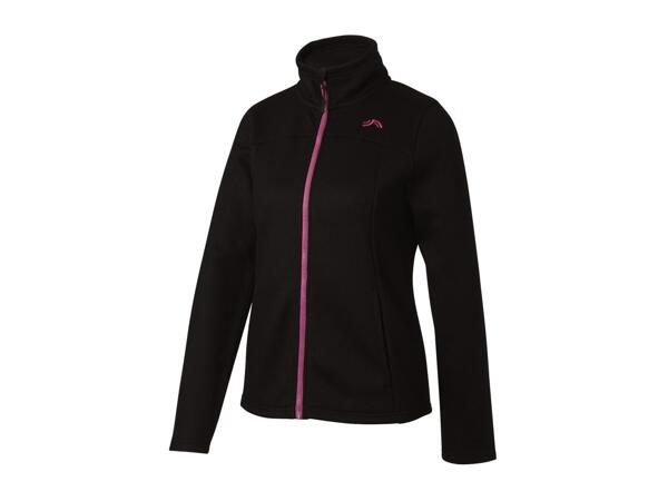 CRIVIT Ladies' Black Knitted Fleece Jacket