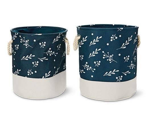 Huntington Home 
 Holiday Canvas Bins