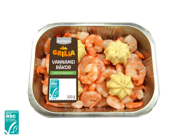 Färska marinerade vannameiräkor