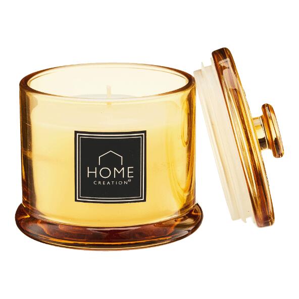 HOME CREATION(R) 				Bougie parfumée avec couvercle