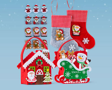 Weihnachtliches Deko-Filzsortiment