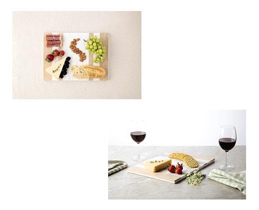 Crofton 
 Wood & Marble Serving Board