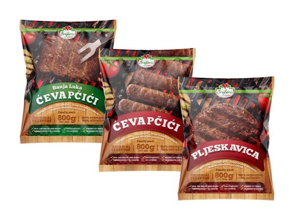 Ćevapčići oder Pljeskavica