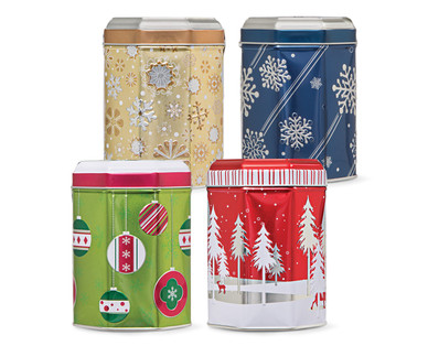 Holiday Music Tin With Cookies