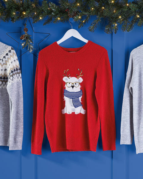 Avenue Premium Christmas Jumper Bear
