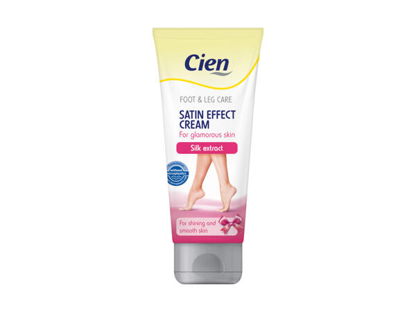 Crème effet satiné pieds et jambes