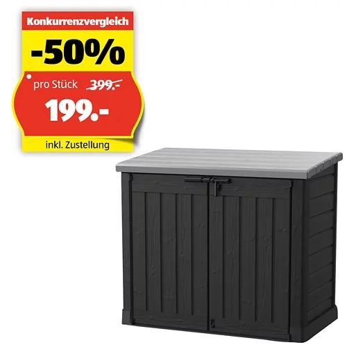 KETER KST Schrank Store it out MAX, Schwarz/Grau
