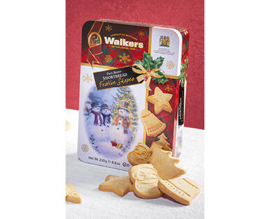Walkers Festive Shortbread Tin 250g