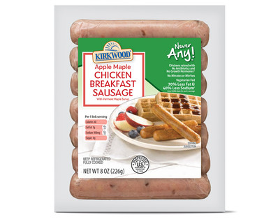 Kirkwood Never Any! Apple Maple Chicken Breakfast Sausage