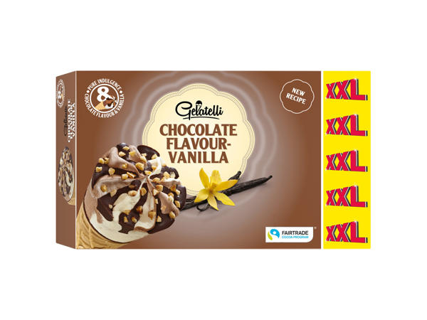 Chocolate & Hazelnut Ice Cream Cones XXL