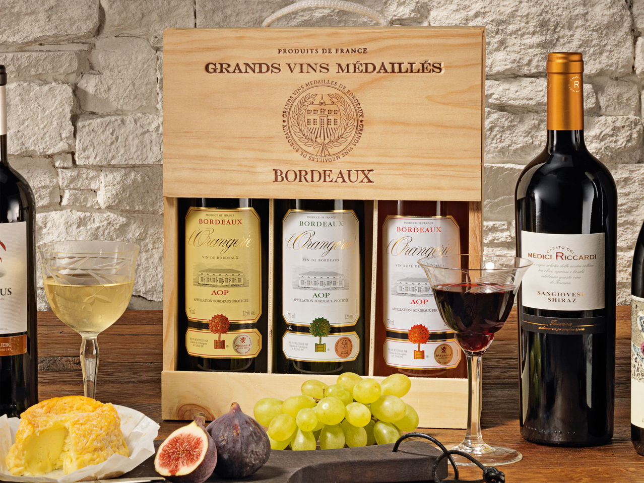 Coffret Vins Médaillés l'Orangerie AOP, 2016: Bordeaux rouge, Bordeaux blanc, Bordeaux rosé