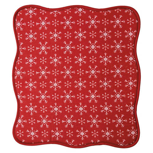 16" x 18" Holiday Drying Mat - Snowflakes