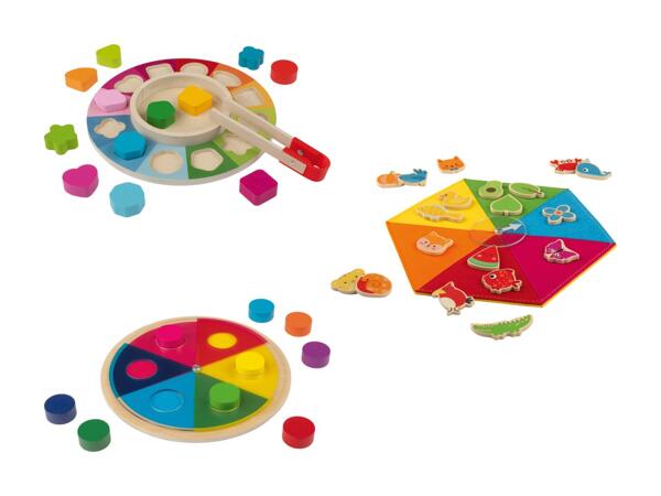 Jeu de tri des couleurs en bois