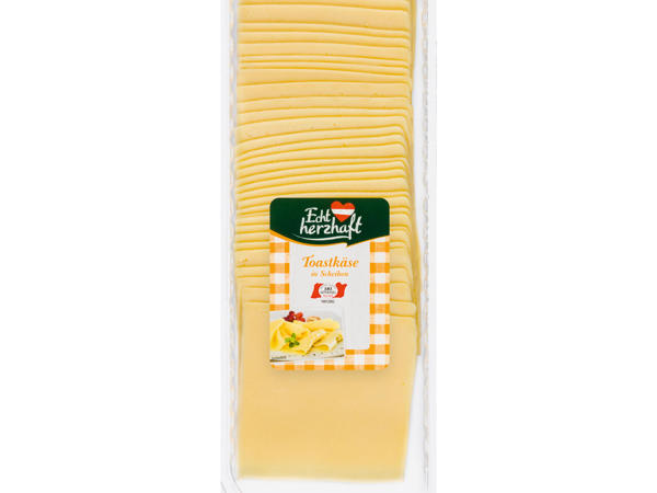 ECHT HERZHAFT Toastkäse in Scheiben