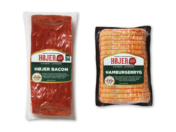 Højer røget bacon eller hamburgerryg