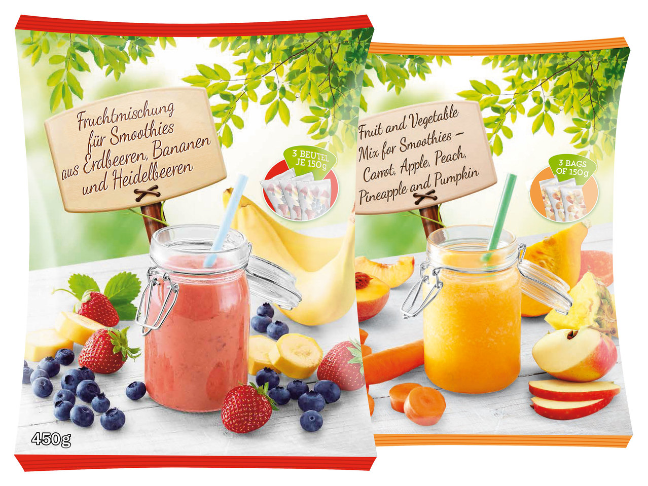 Fruchtmischung für Smoothies