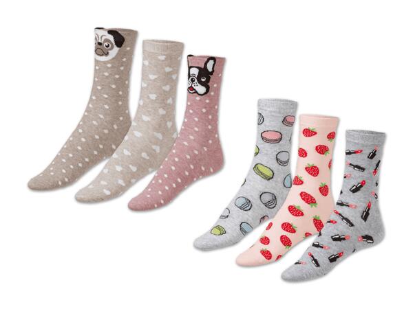 Damen Socken, 3 Paar