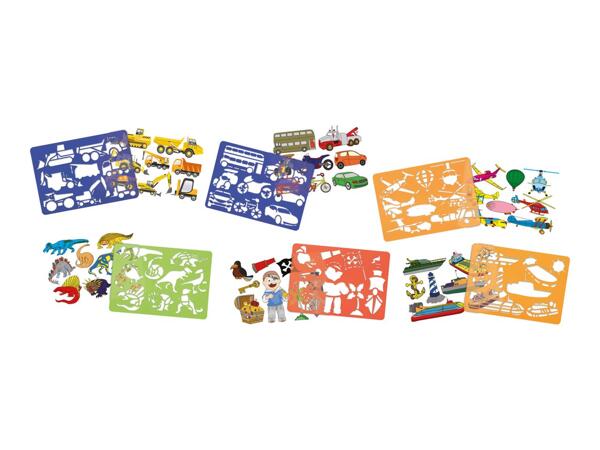 Crelando Vehicles Stencil Set - 12 Piece Set