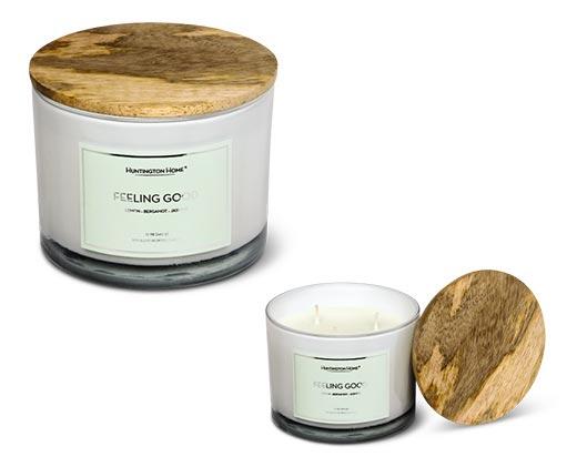 Huntington Home 
 Wood Lid Candle