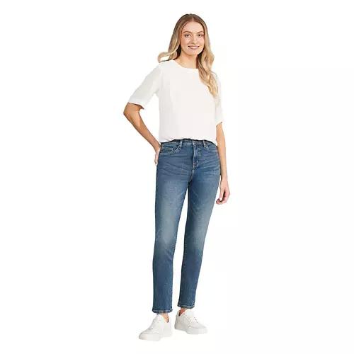 Ladies Circulose Denim Jeans - Dark Blue, L