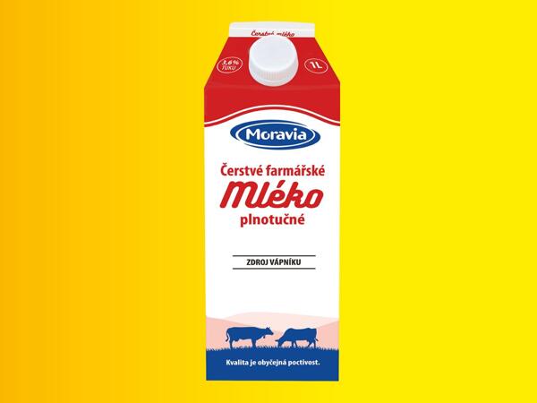 ČERSTVÉ FARMÁŘSKÉ MLÉKO PLNOTUČNÉ