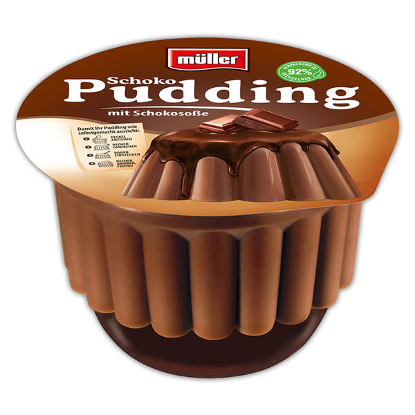 Pudding mit Soße