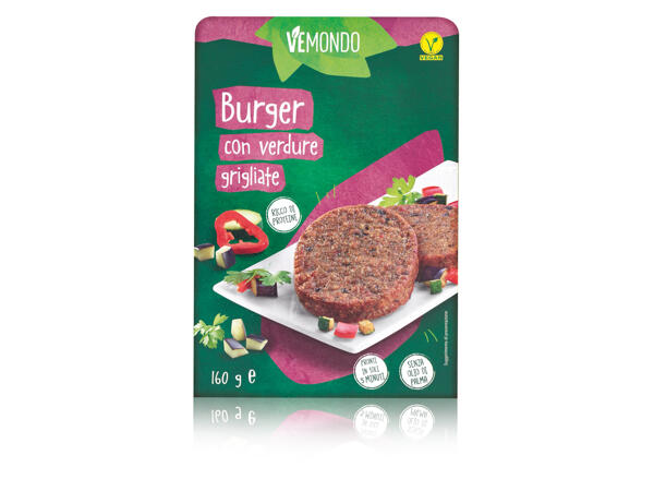Burger with Grilled Vegetables