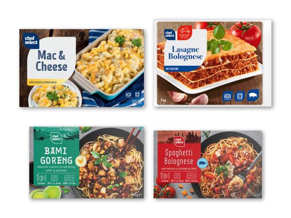 Lasagne bolognese, mac 'n' cheese eller klassiske færdigretter