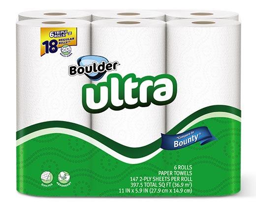Boulder 
 6 Triple Roll Paper Towels