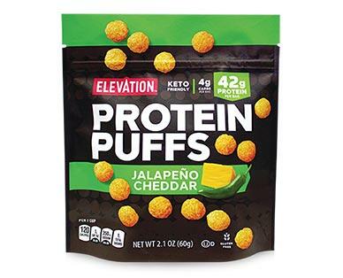 Elevation 
 Nacho Cheese or Jalapeno Cheddar Protein Puffs