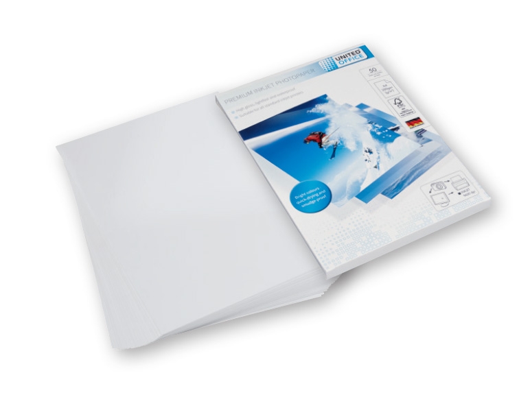 UNITED OFFICE(R) A4 Premium Inkjet Photo Paper