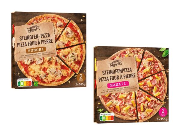 Pizza cuite au four à pierre Hawaii/​Funghi