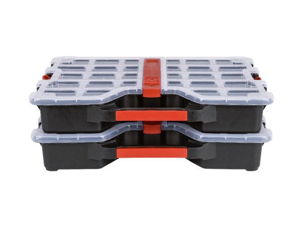 Stapelbara sortimentslådor, 2-pack
