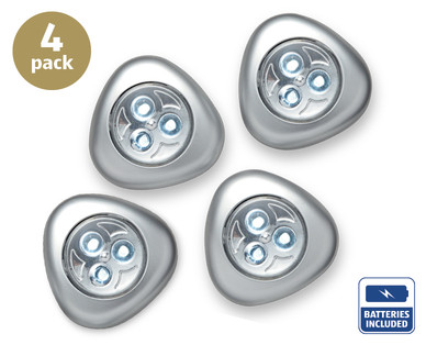 4 LED Push Lights