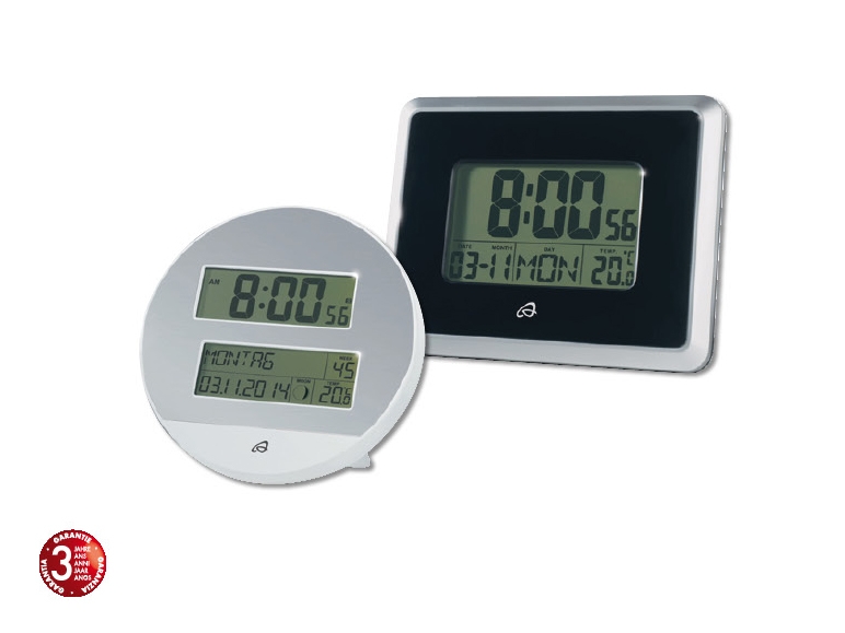 Horloge LCD radioguidée