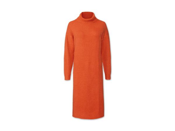 Damen Grobstrick-Pulloverkleid