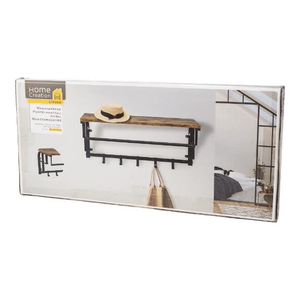 HOME CREATION LIVING(R) 				Wandgarderobe oder Set von 2 Wandregalen