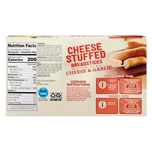 Cheese & Garlic Stuffed Breadsticks, 5 Sticks