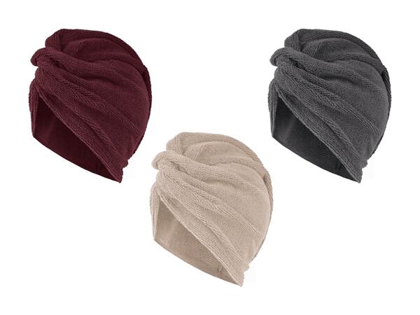 Turban pour les cheveux avec bouton