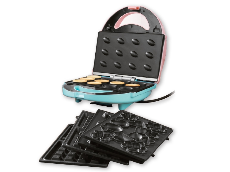 SilverCrest 750W Waffle Maker with Interchangeable Plates