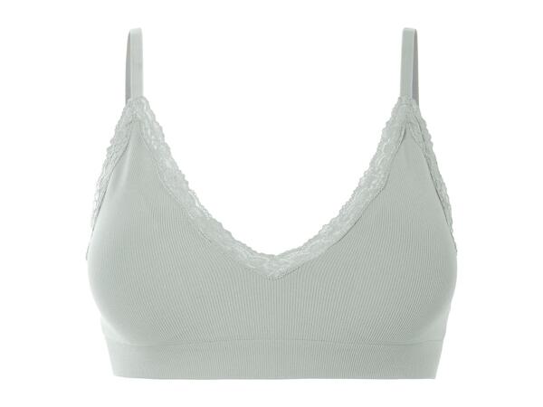 Esmara Ladies' Seamless Padded Soft Bra - Green