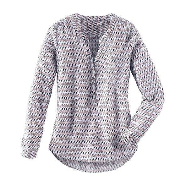 Mønstret bluse