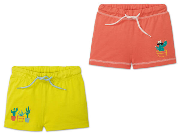 Mädchen T-Shirt/Sweatshorts, 2 Stück