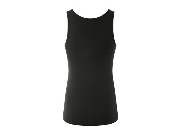 Esmara Ladies' Black Vest Tops - 3 Pack