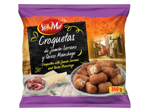 Croquettes with "Jamón Serrano" and "Queso Manchego"