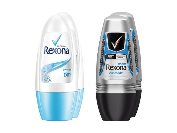 Déo roll-on Rexona, pack de 2