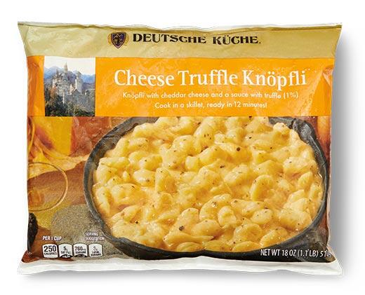 Deutsche Küche Lemony Greens or Cheese Truffle Knopfli