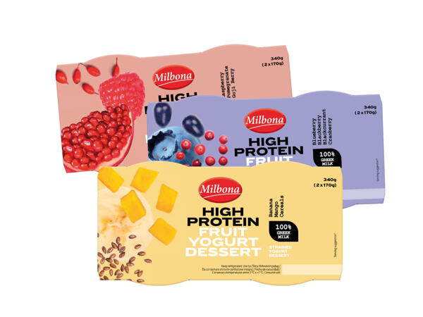 High Protein Fruit Yogurt Dessert