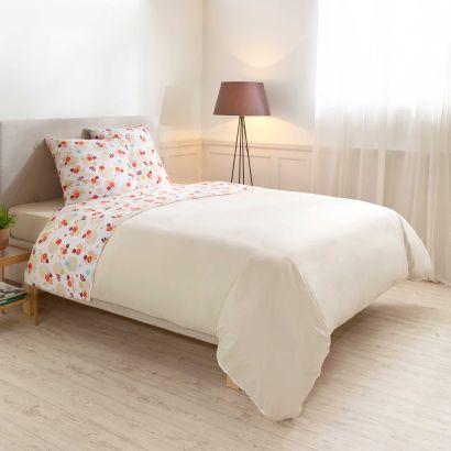 Parure de lit en flanelle, 2 pers.